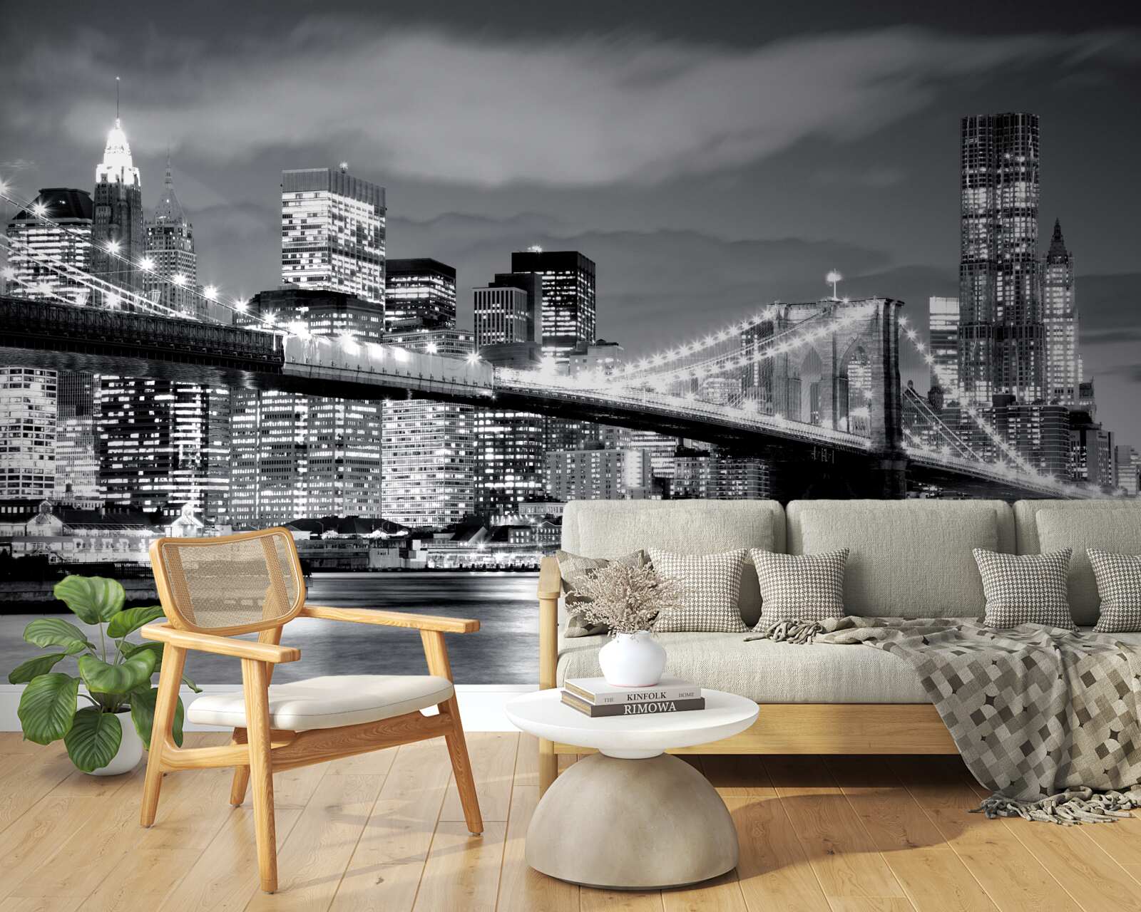 Фотошпалери нью-йорк у чорно-білих тонах