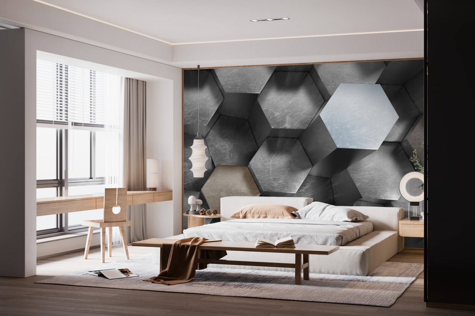 Фотошпалери шестикутники з величезним об'ємом