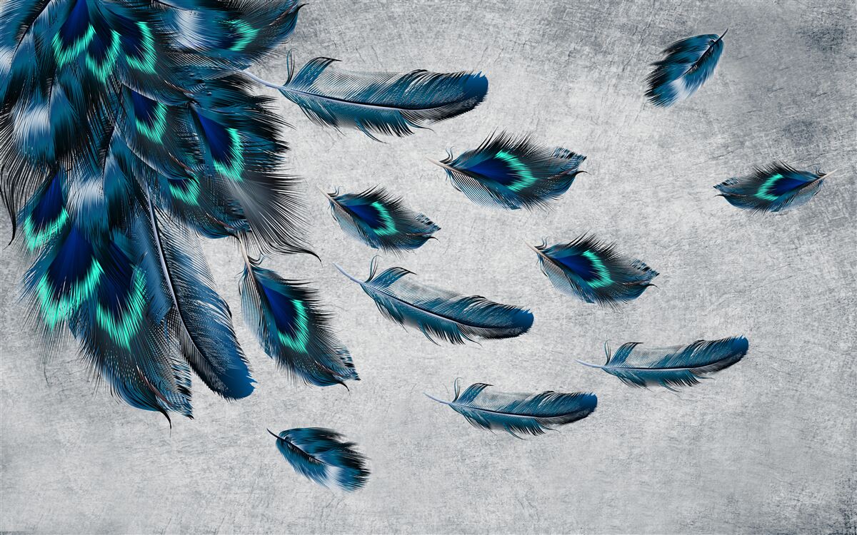 Фотошпалери зелені шлейфи