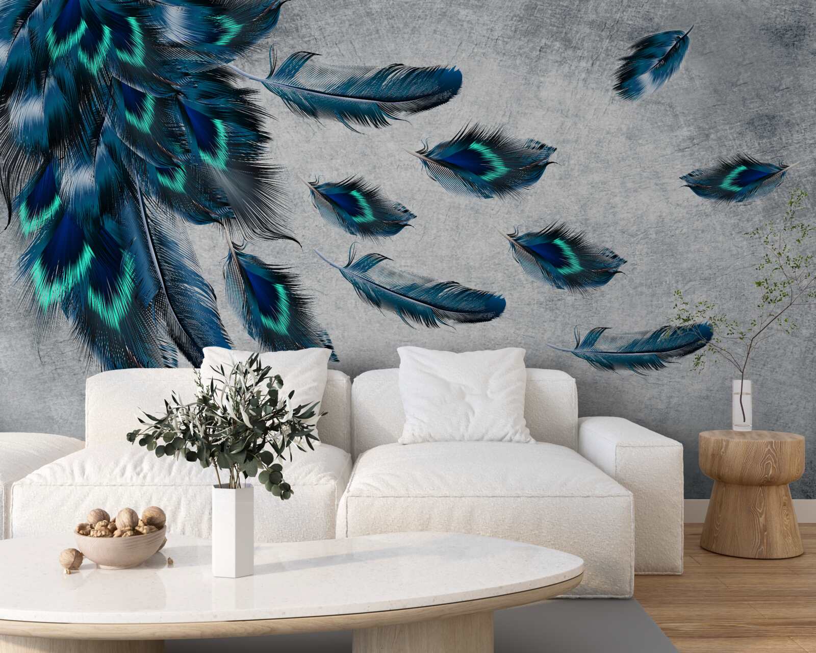 Фотошпалери зелені шлейфи