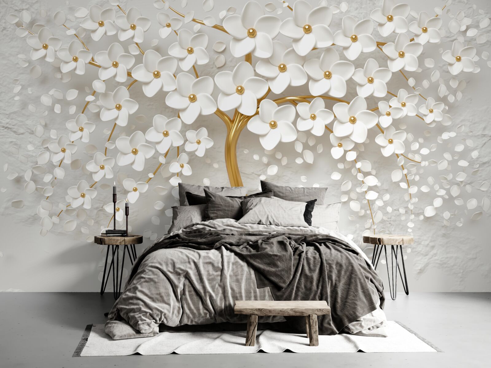 Фотошпалери біле дерево