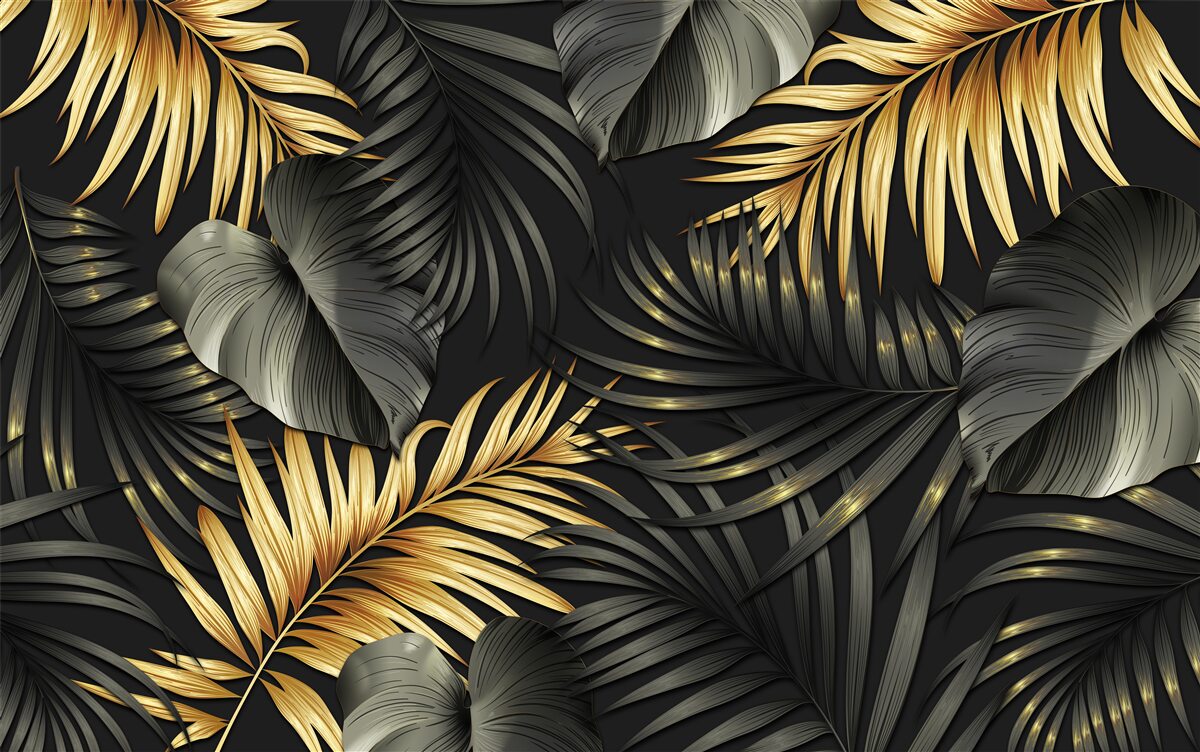 Фотошпалери гілки, всіяні зеленим листям