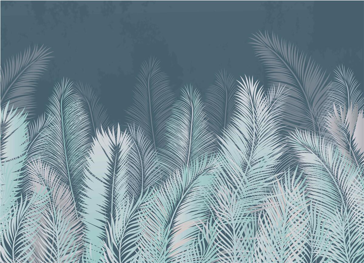 Фотошпалери велике пальмове листя