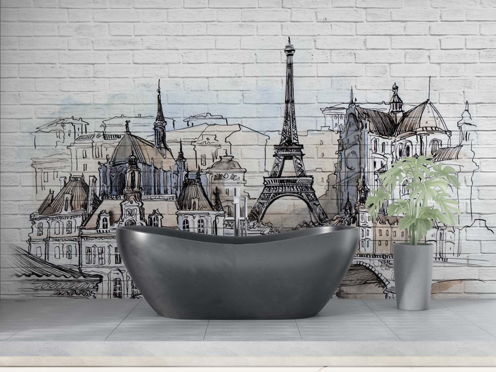 Фотошпалери місто цегли