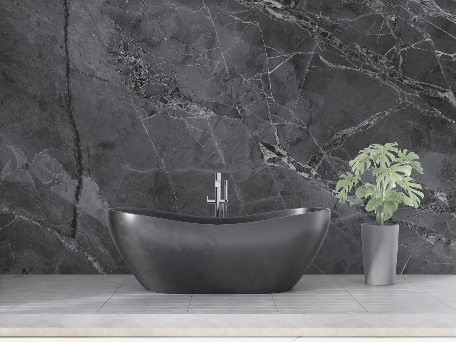 Фотошпалери темний мармур