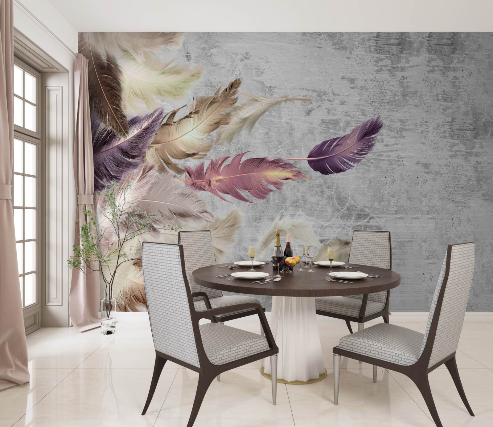 Фотошпалери шпалери з пір'ям