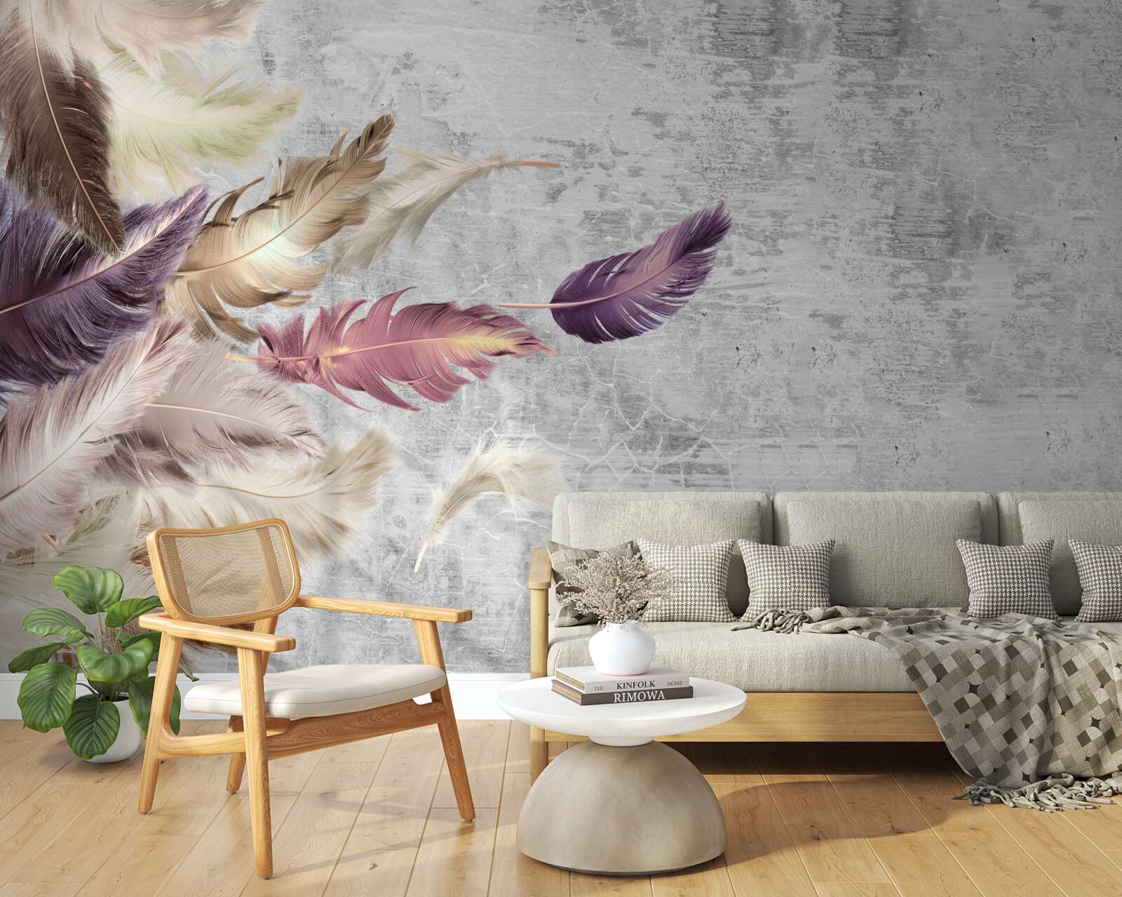 Фотошпалери шпалери з пір'ям