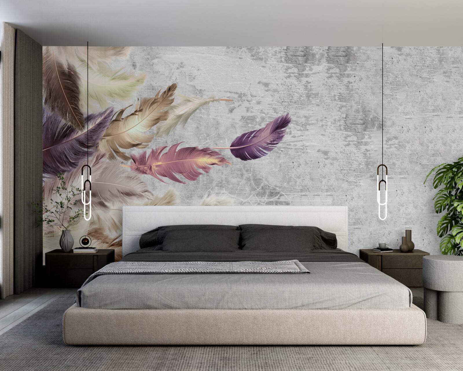 Фотошпалери шпалери з пір'ям