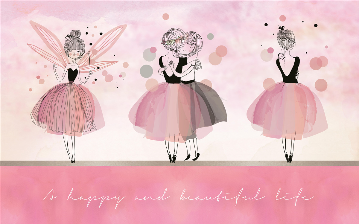 Фотошпалери рожева сукня та одяг