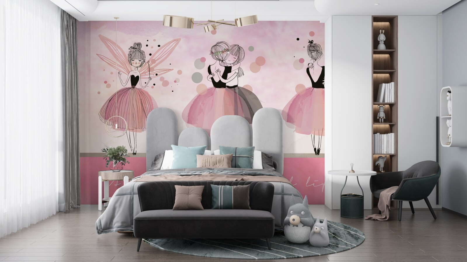 Фотошпалери рожева сукня та одяг