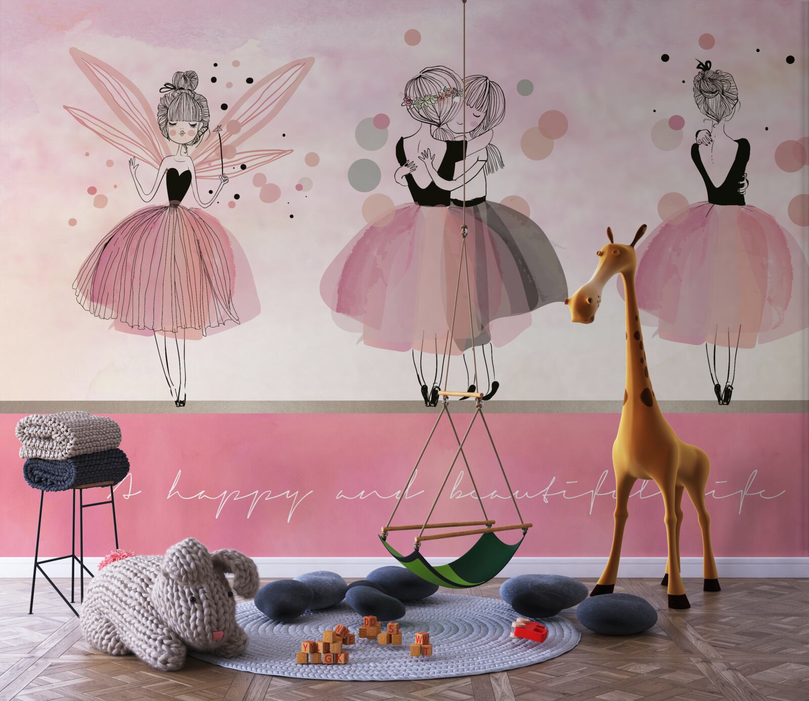 Фотошпалери рожева сукня та одяг