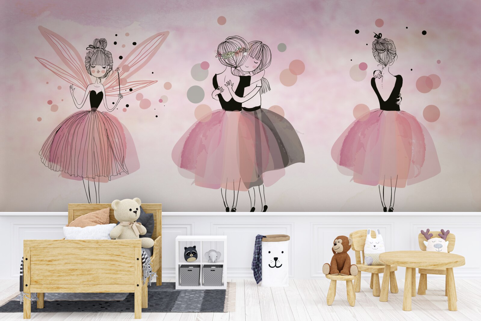 Фотошпалери рожева сукня та одяг