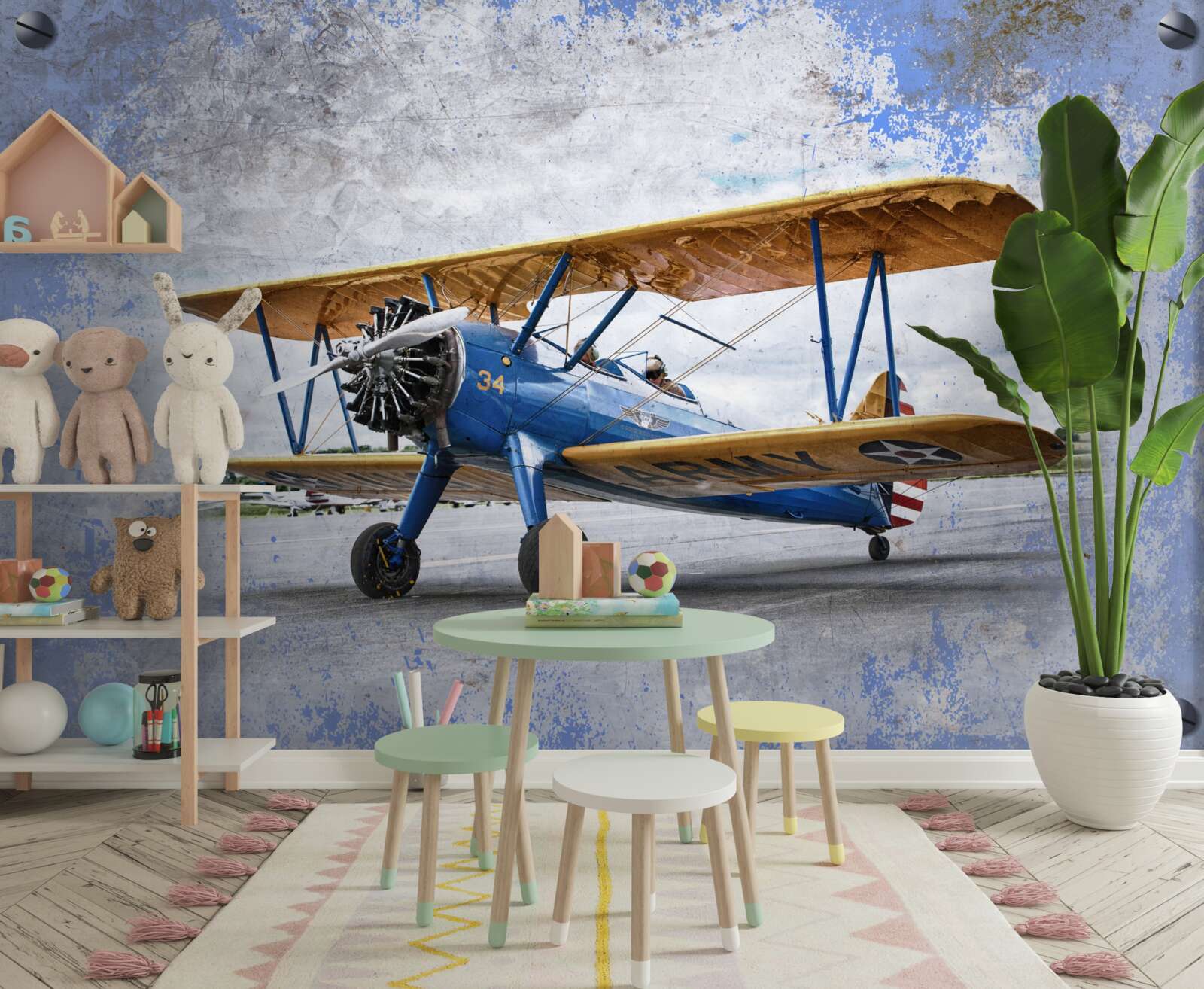 Фотошпалери літак, літак і біплан