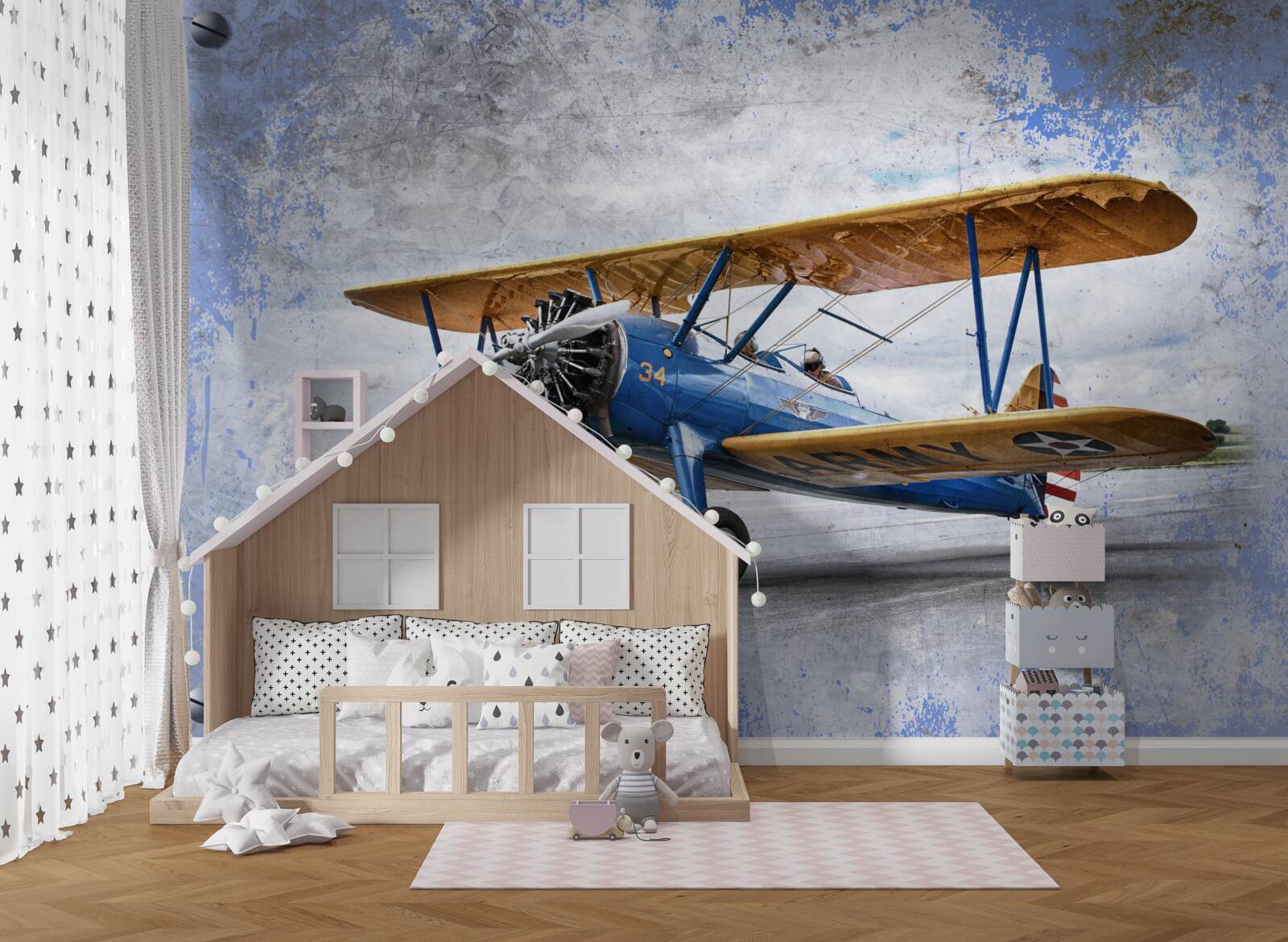 Фотошпалери літак, літак і біплан