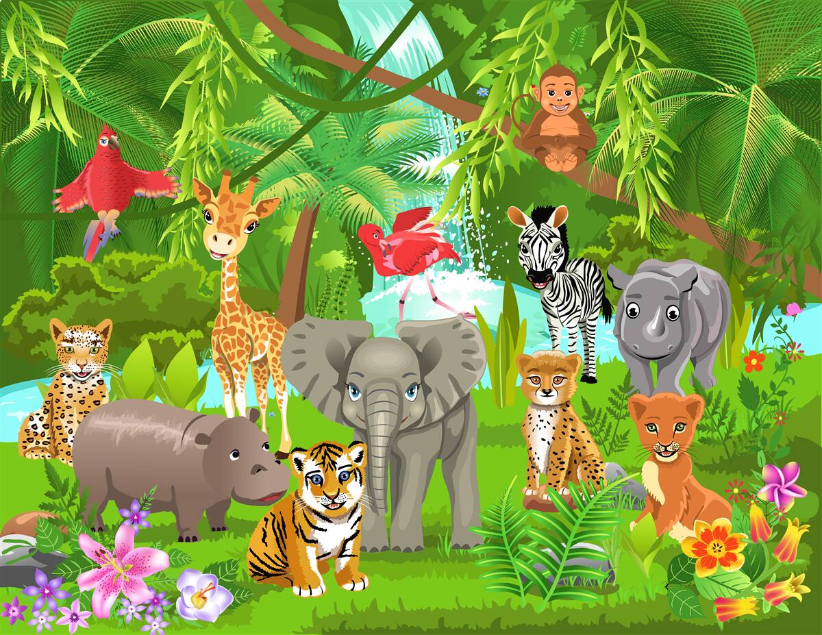 Фотошпалери істота в кущах