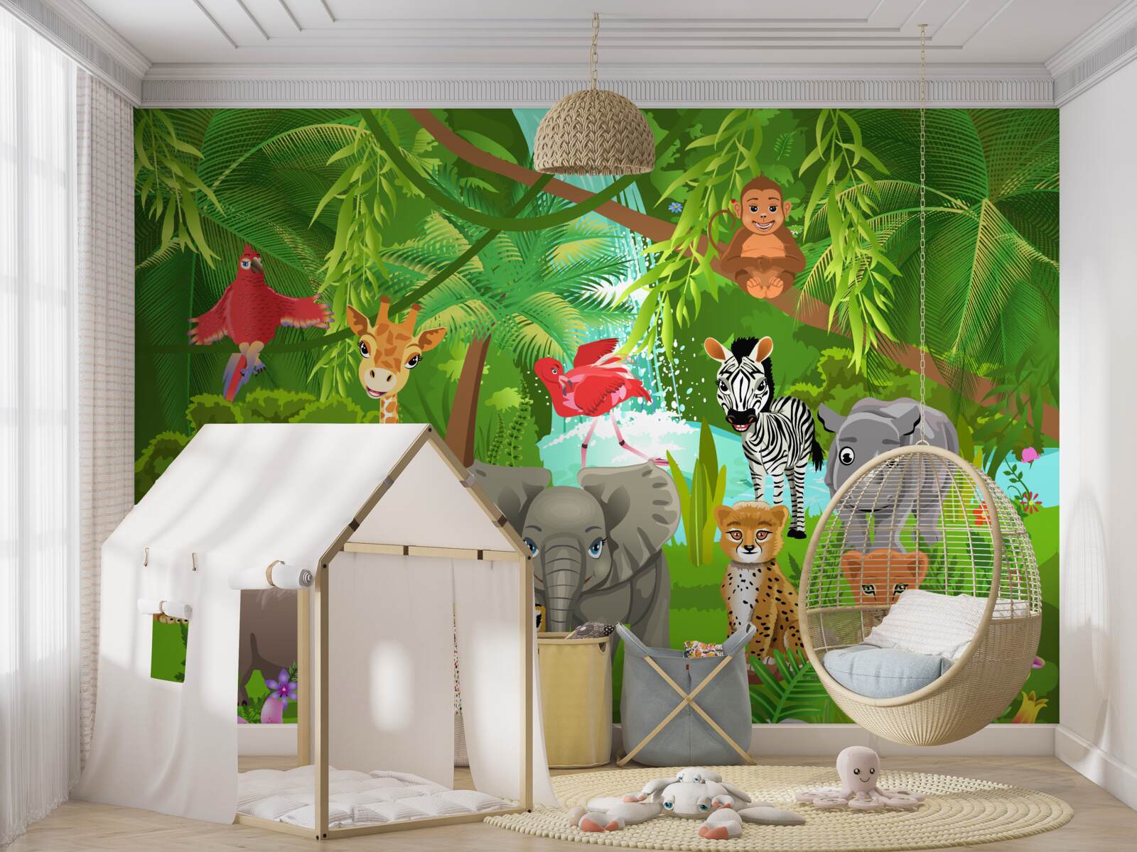 Фотошпалери істота в кущах