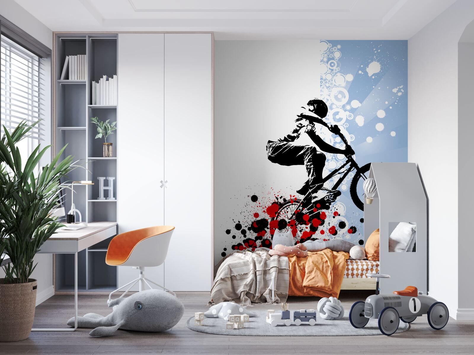 Фотошпалери їзда на велосипеді