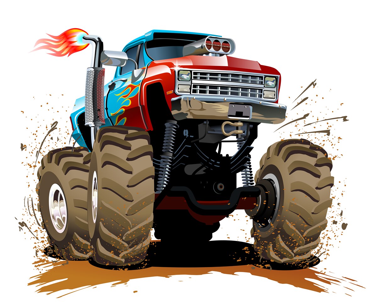 Фотошпалери наземний транспортний засіб, гігантський пікап і транспортні засоби