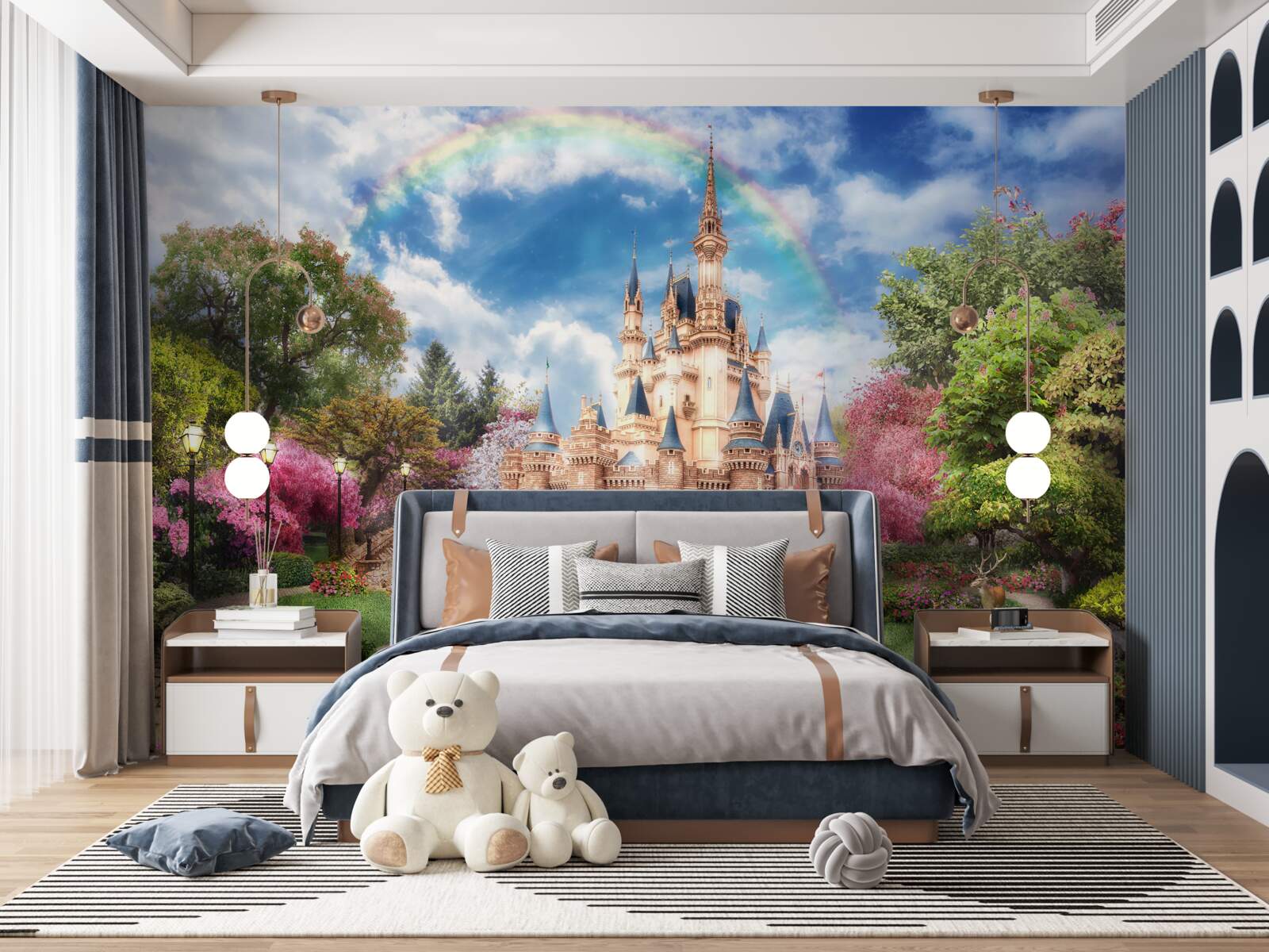 Фотошпалери садовий замок