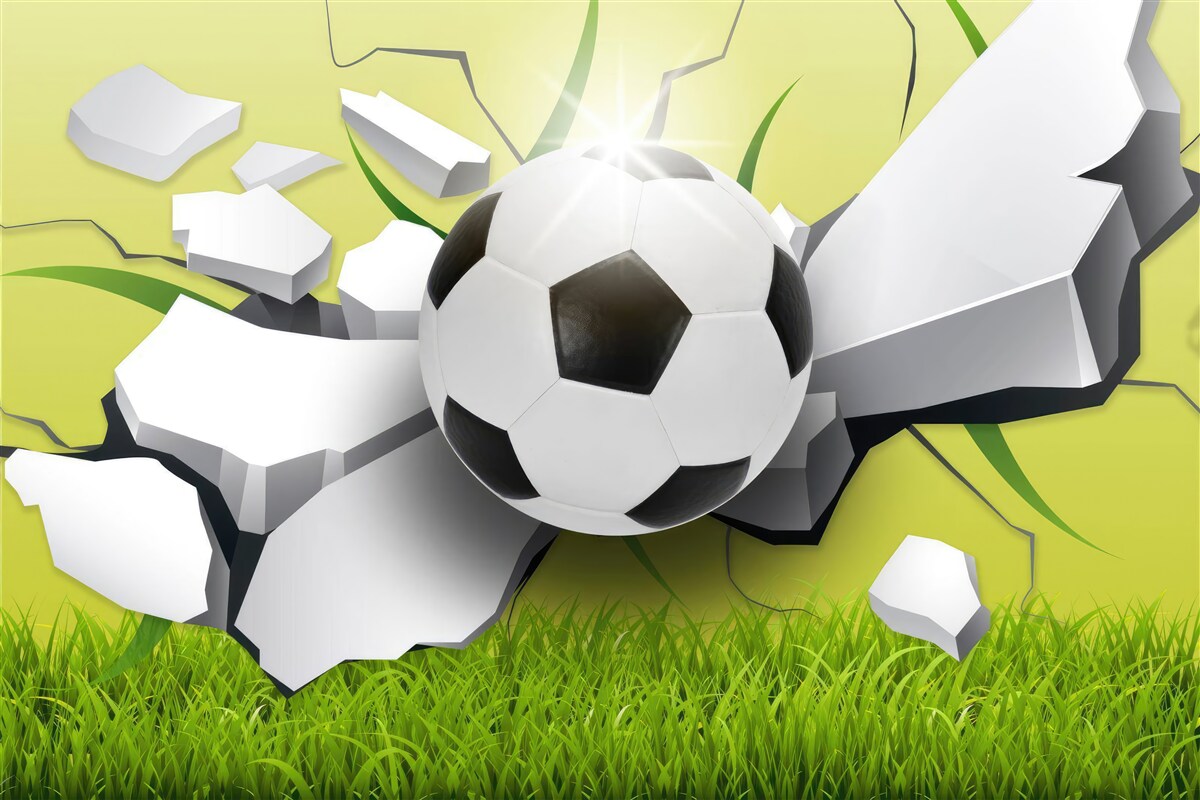 Фотошпалери щасливий удар по м'ячу