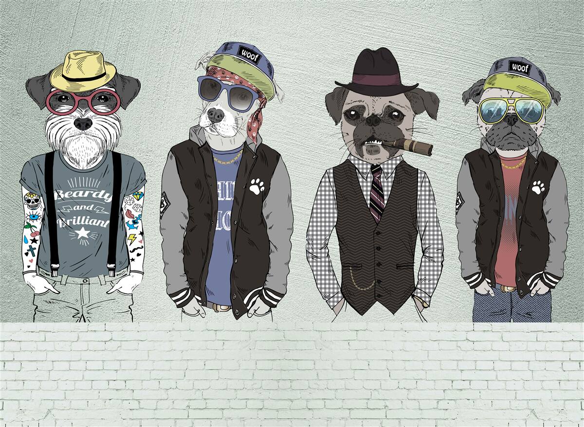 Фотошпалери штучне зображення, графічний дизайн