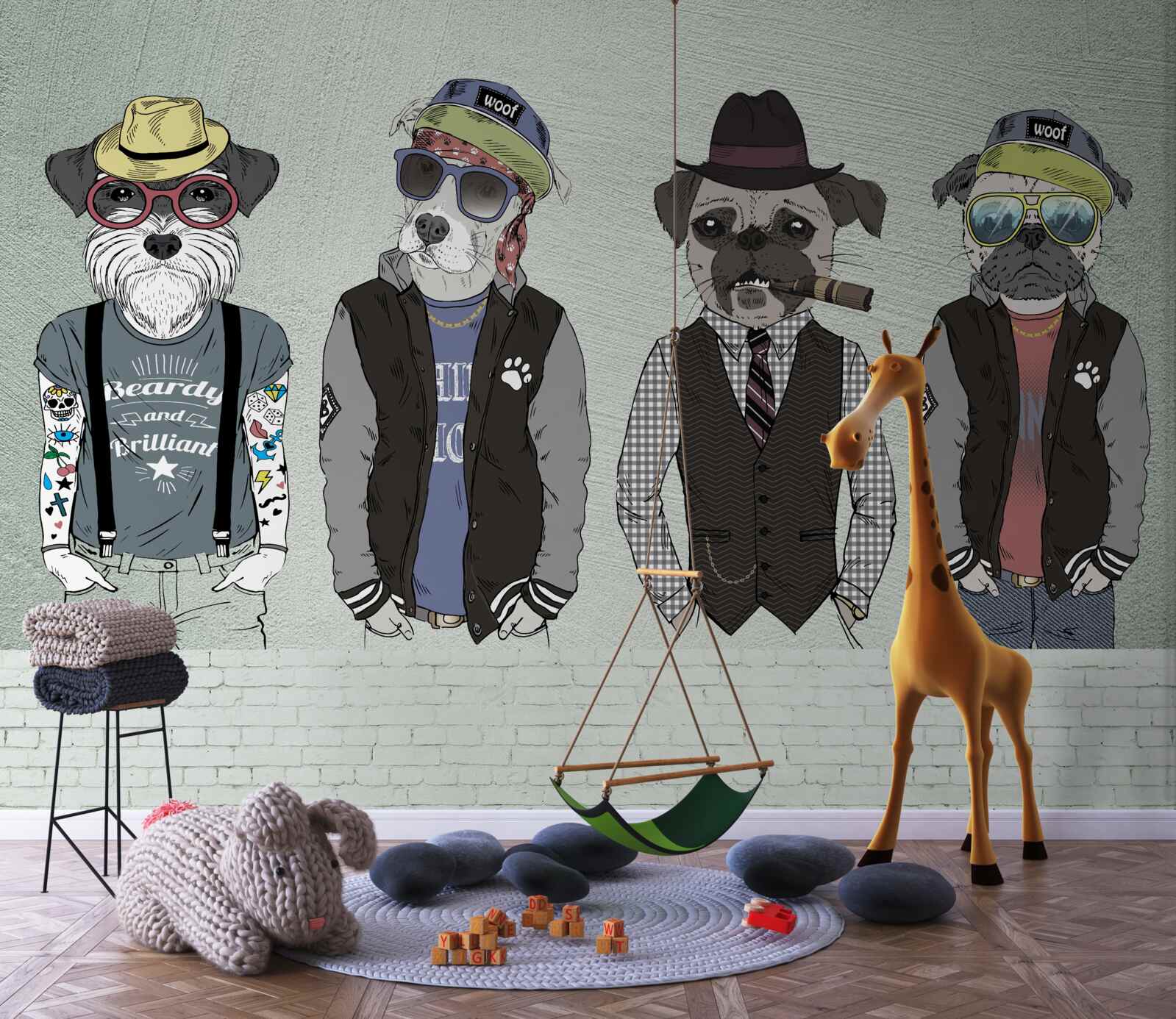 Фотошпалери штучне зображення, графічний дизайн