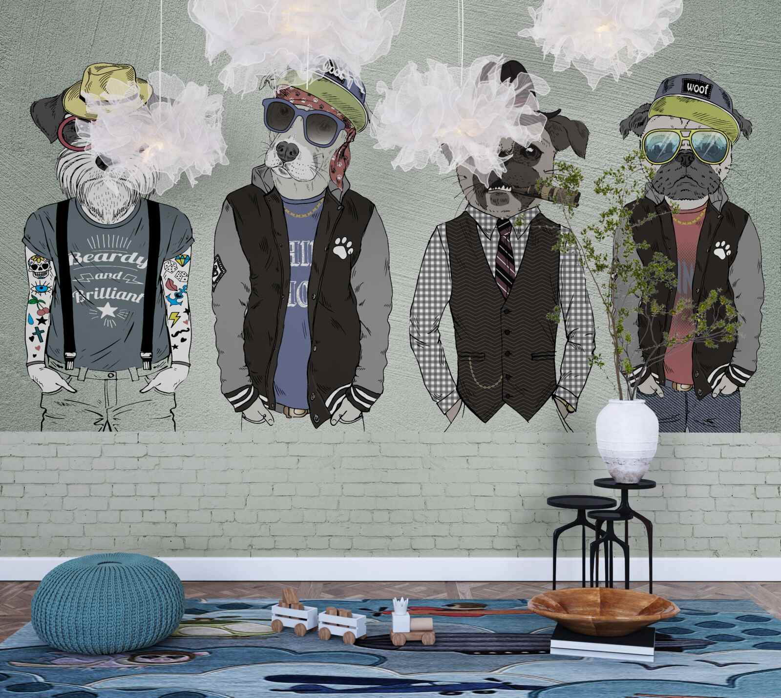 Фотошпалери штучне зображення, графічний дизайн