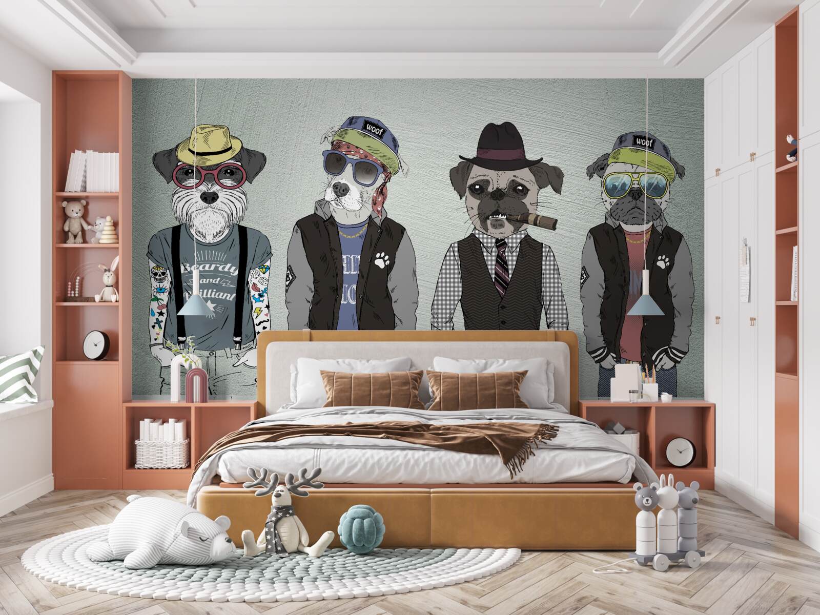 Фотошпалери штучне зображення, графічний дизайн