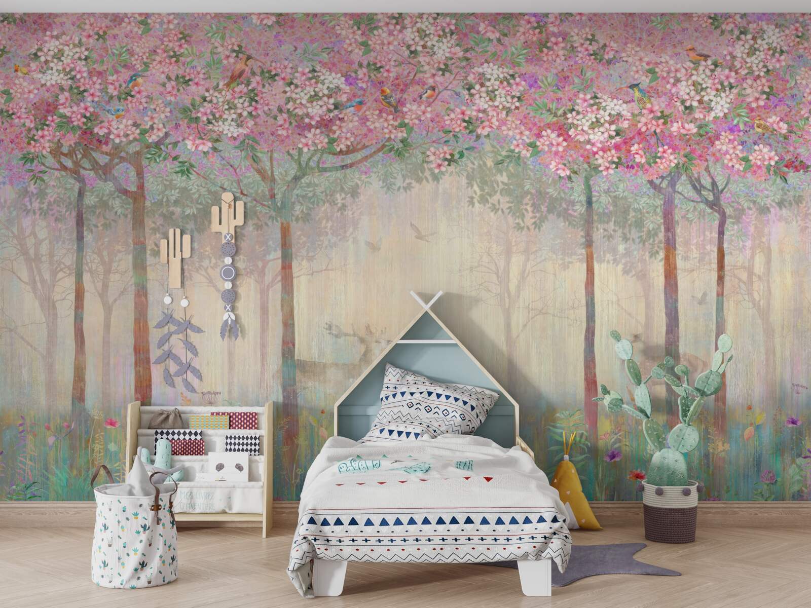 Фотошпалери зал і дерево