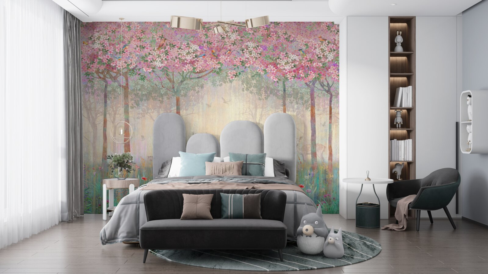 Фотошпалери зал і дерево