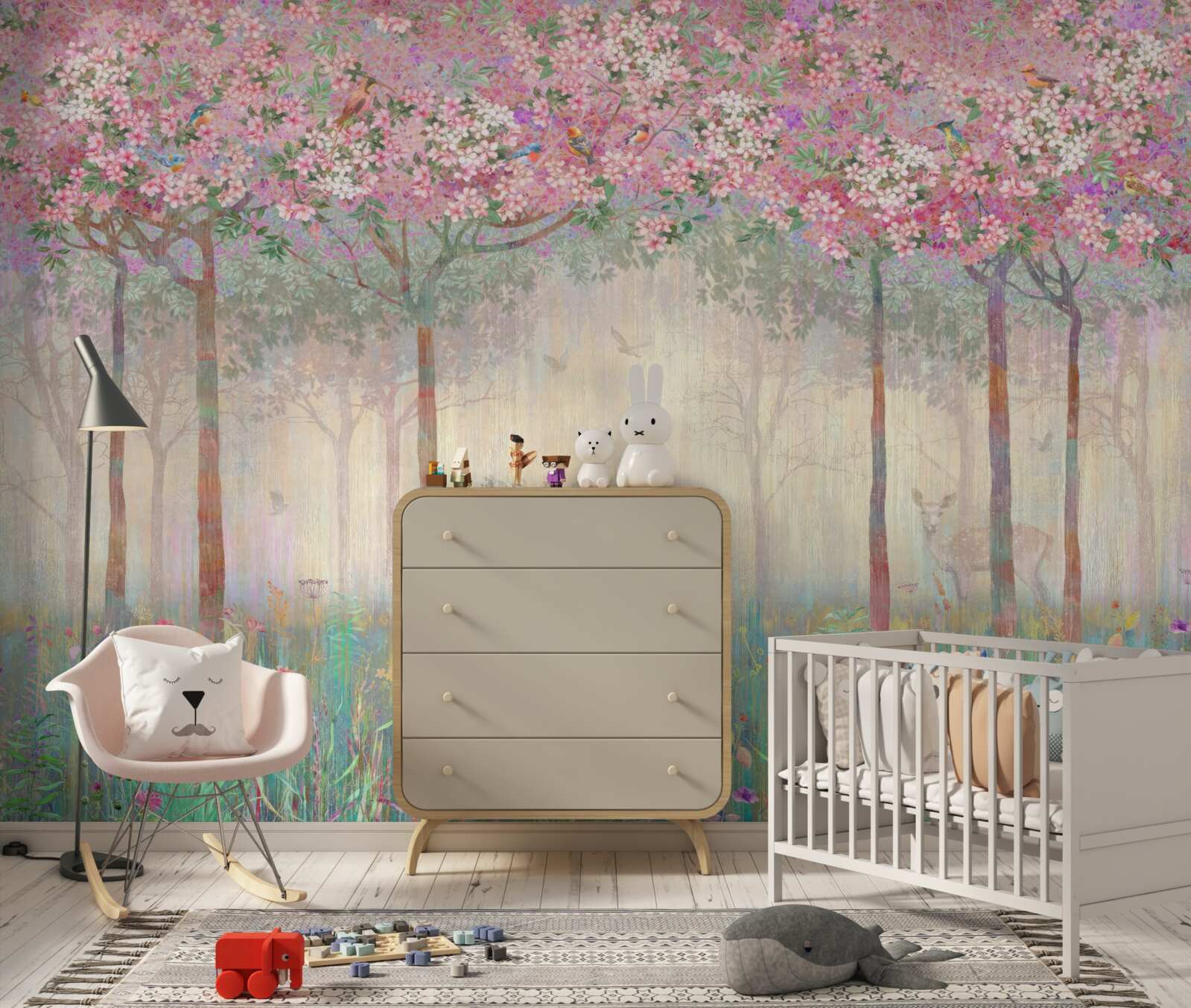 Фотошпалери зал і дерево