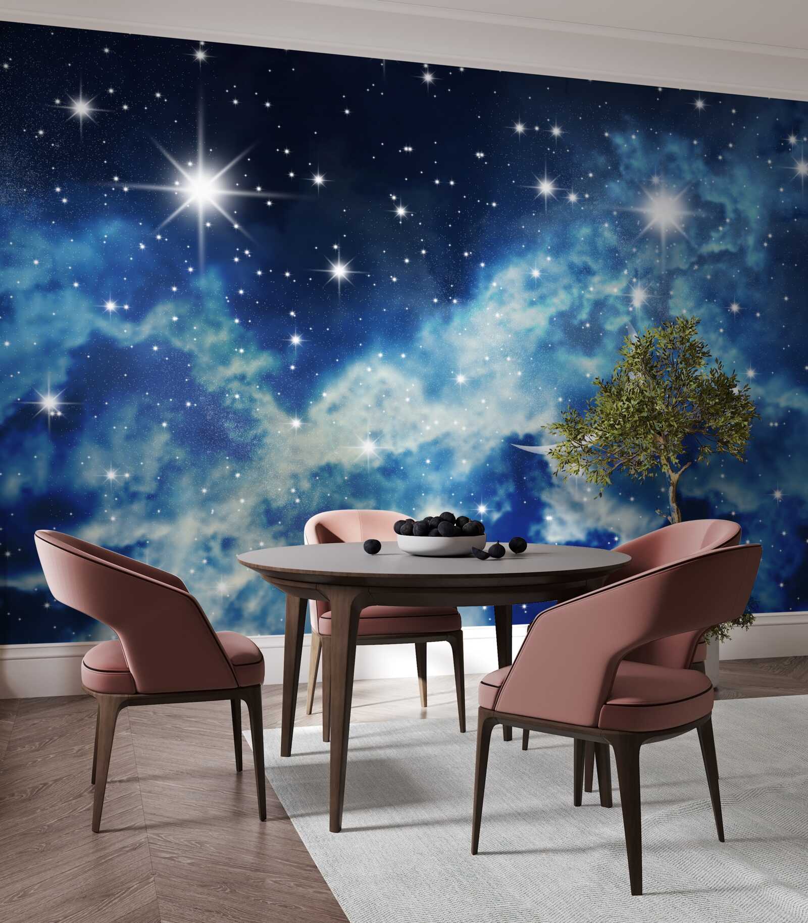 Фотошпалери Сценарій стелі з небом для спальні