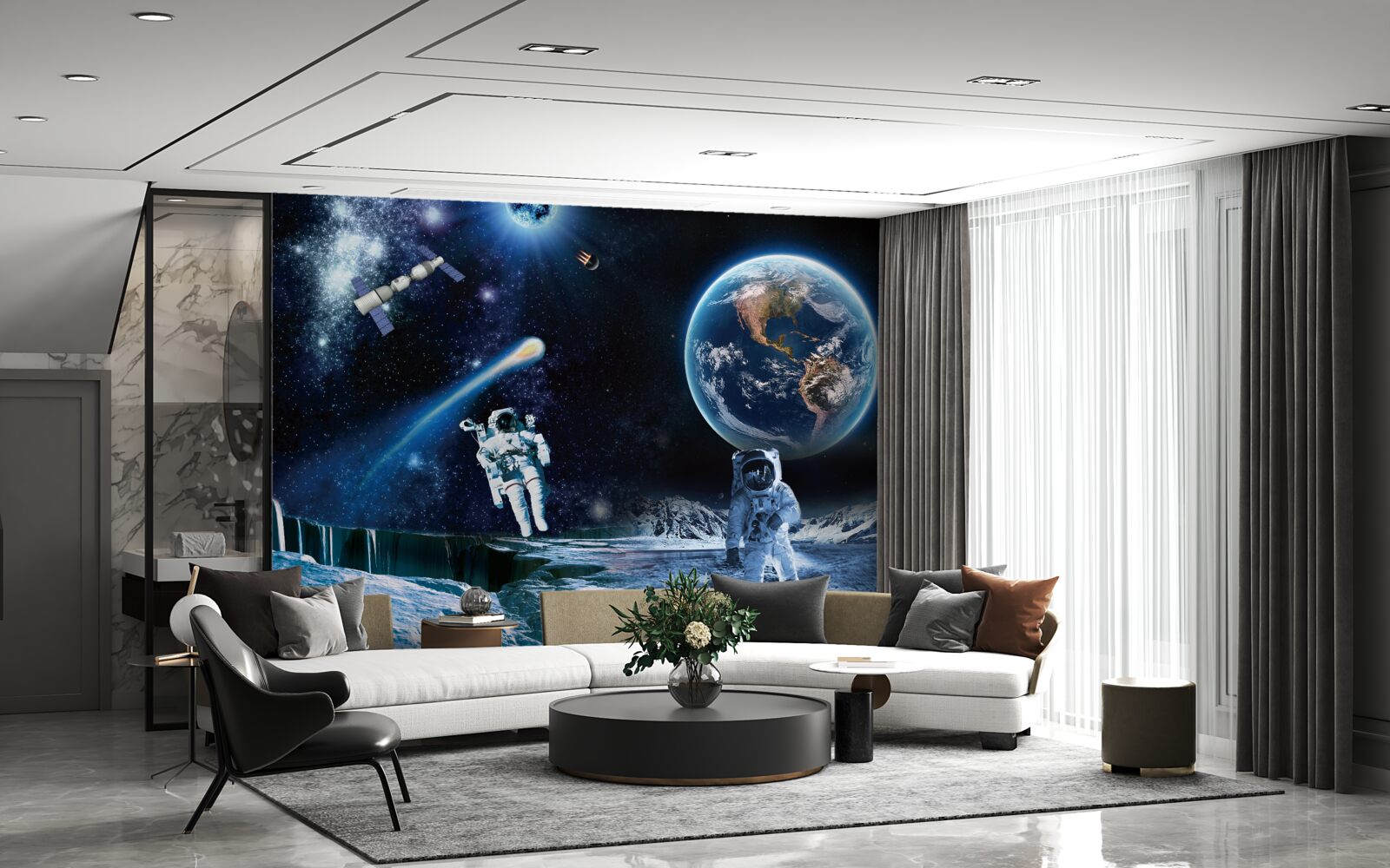 Фотошпалери фреска і небо