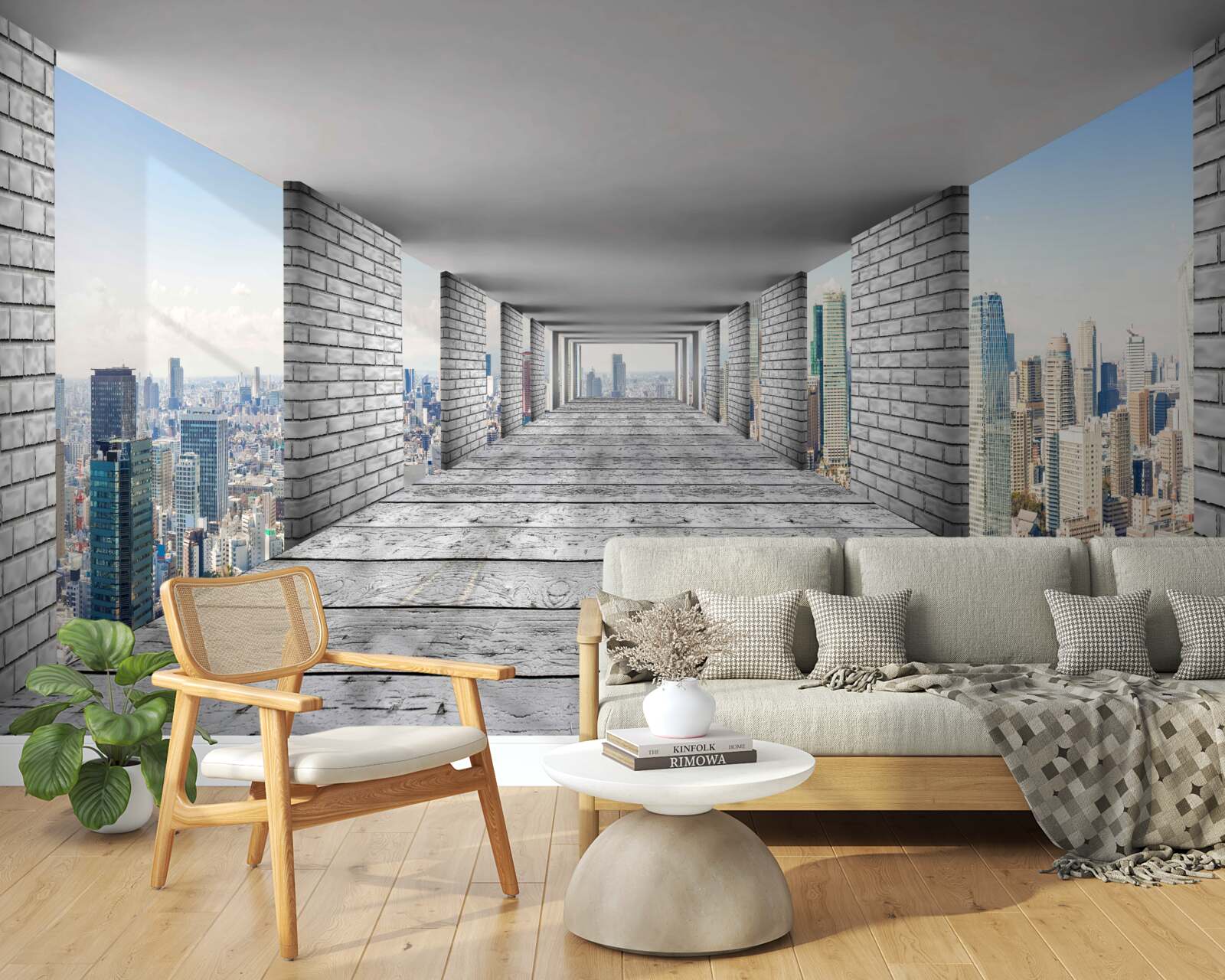 Фотошпалери метро, що відкриває панораму міста