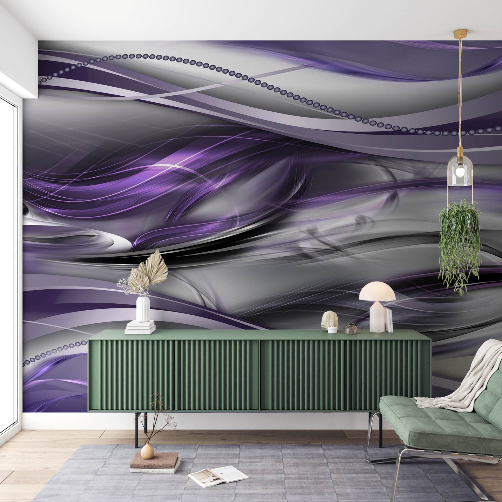 Фотошпалери абстрактне зображення фіалки