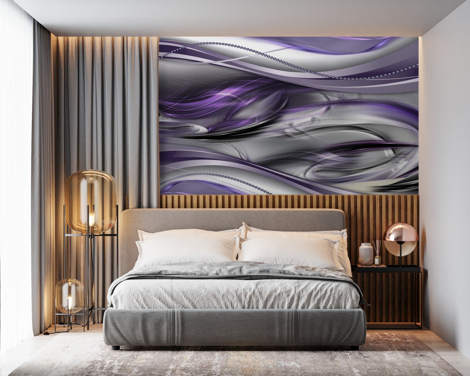 Фотошпалери абстрактне зображення фіалки