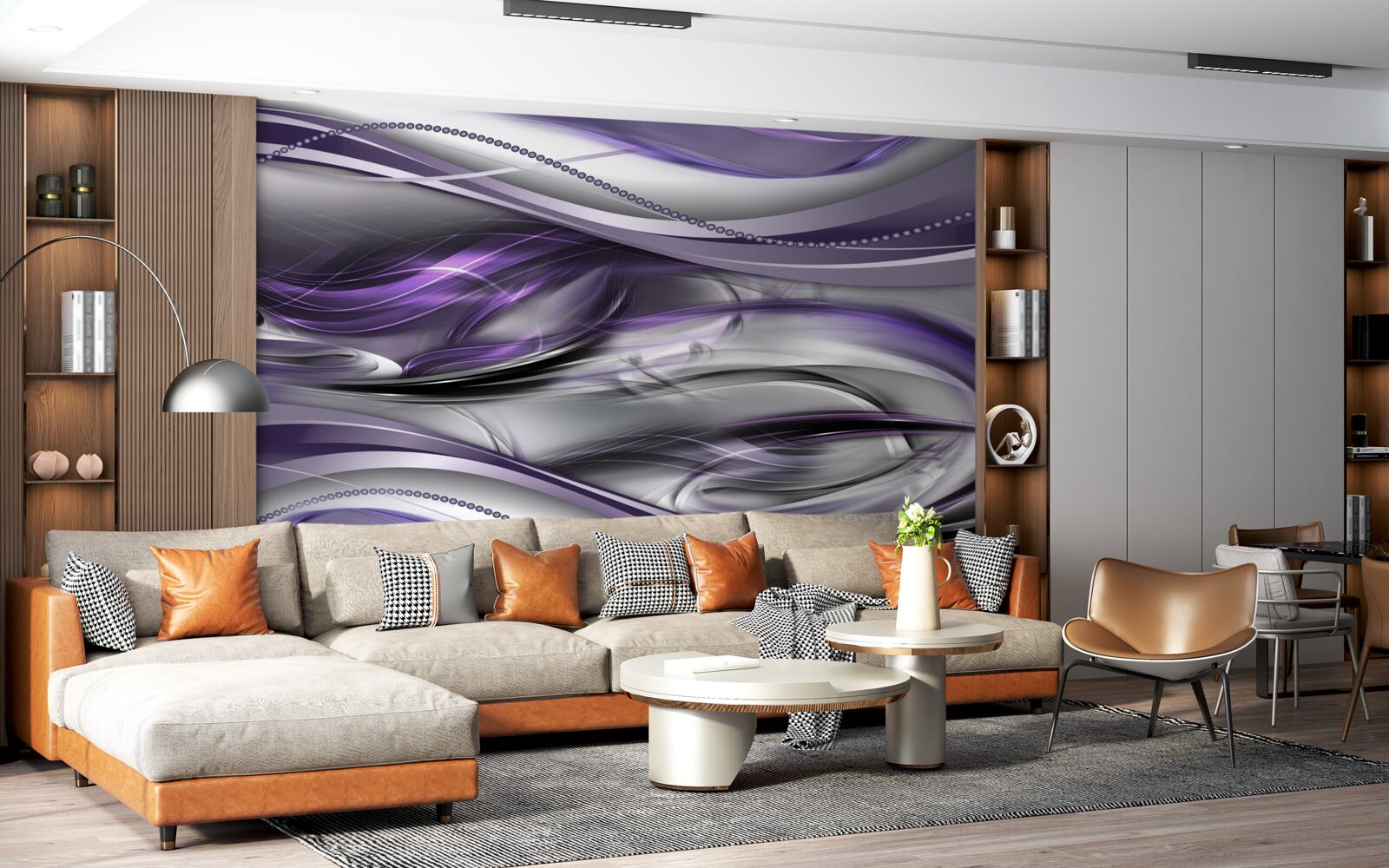 Фотошпалери абстрактне зображення фіалки