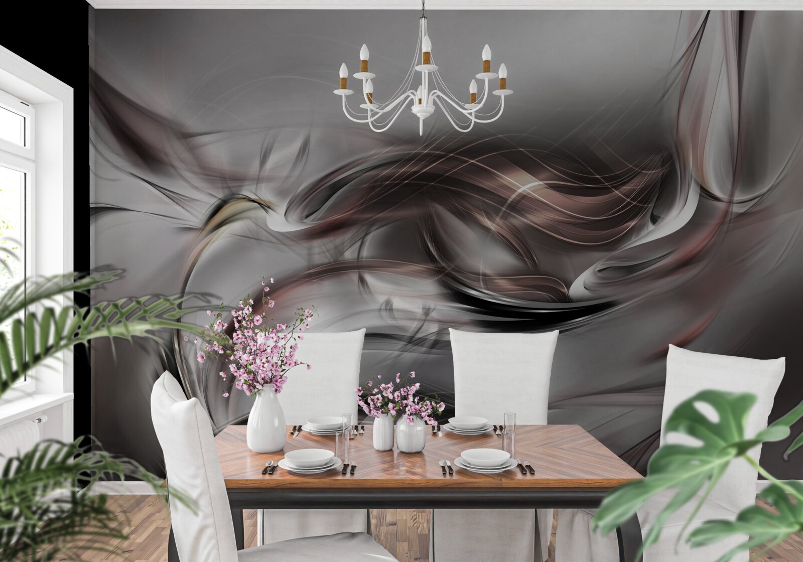 Фотошпалери абстрактний сірий