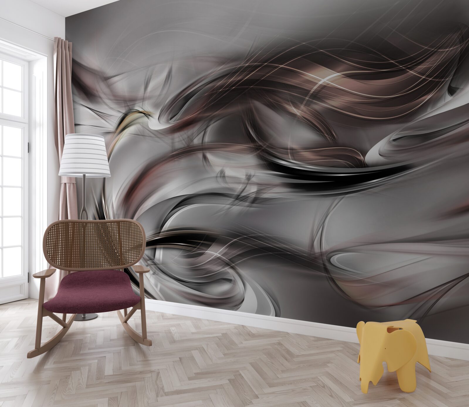 Фотошпалери абстрактний сірий