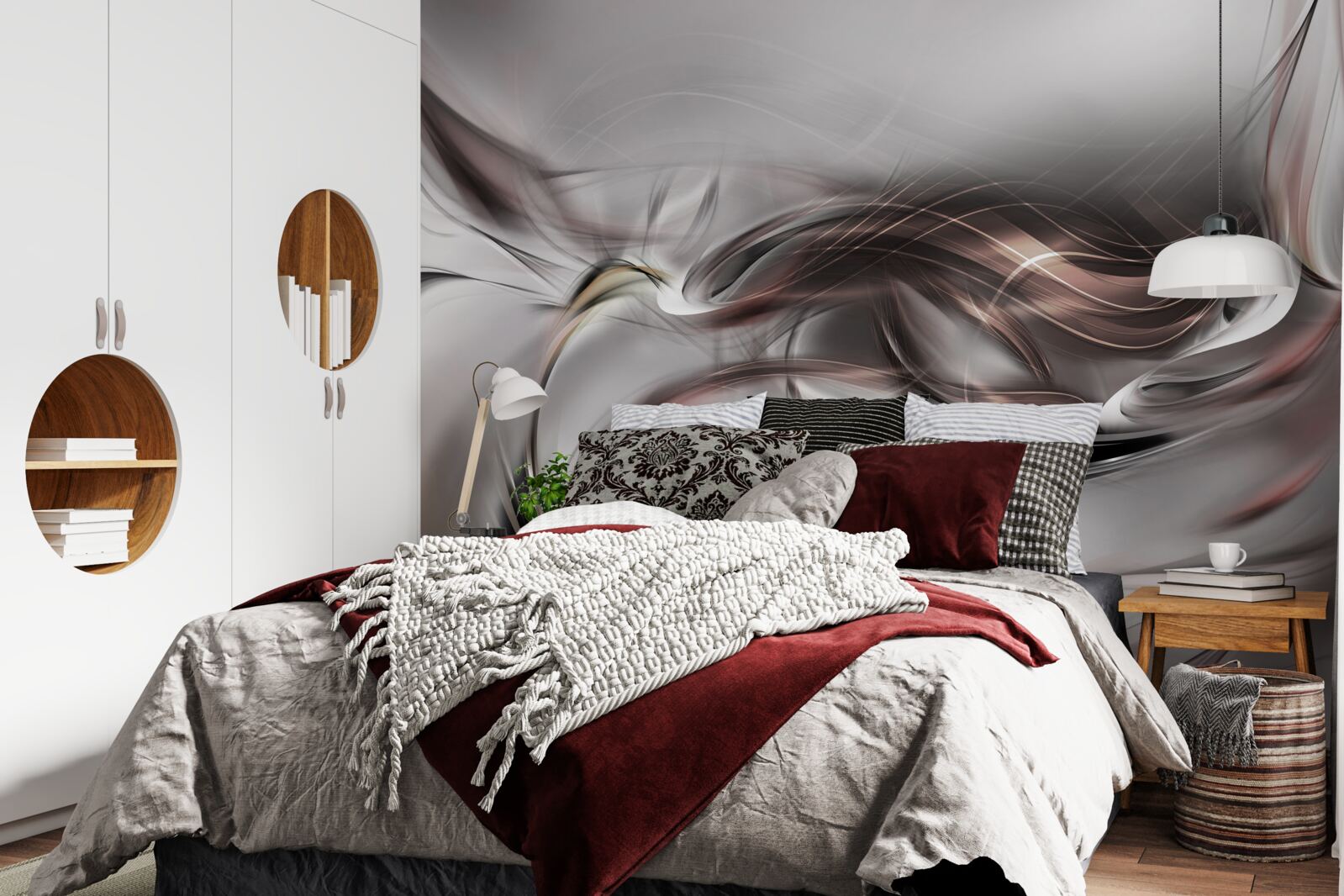 Фотошпалери абстрактний сірий