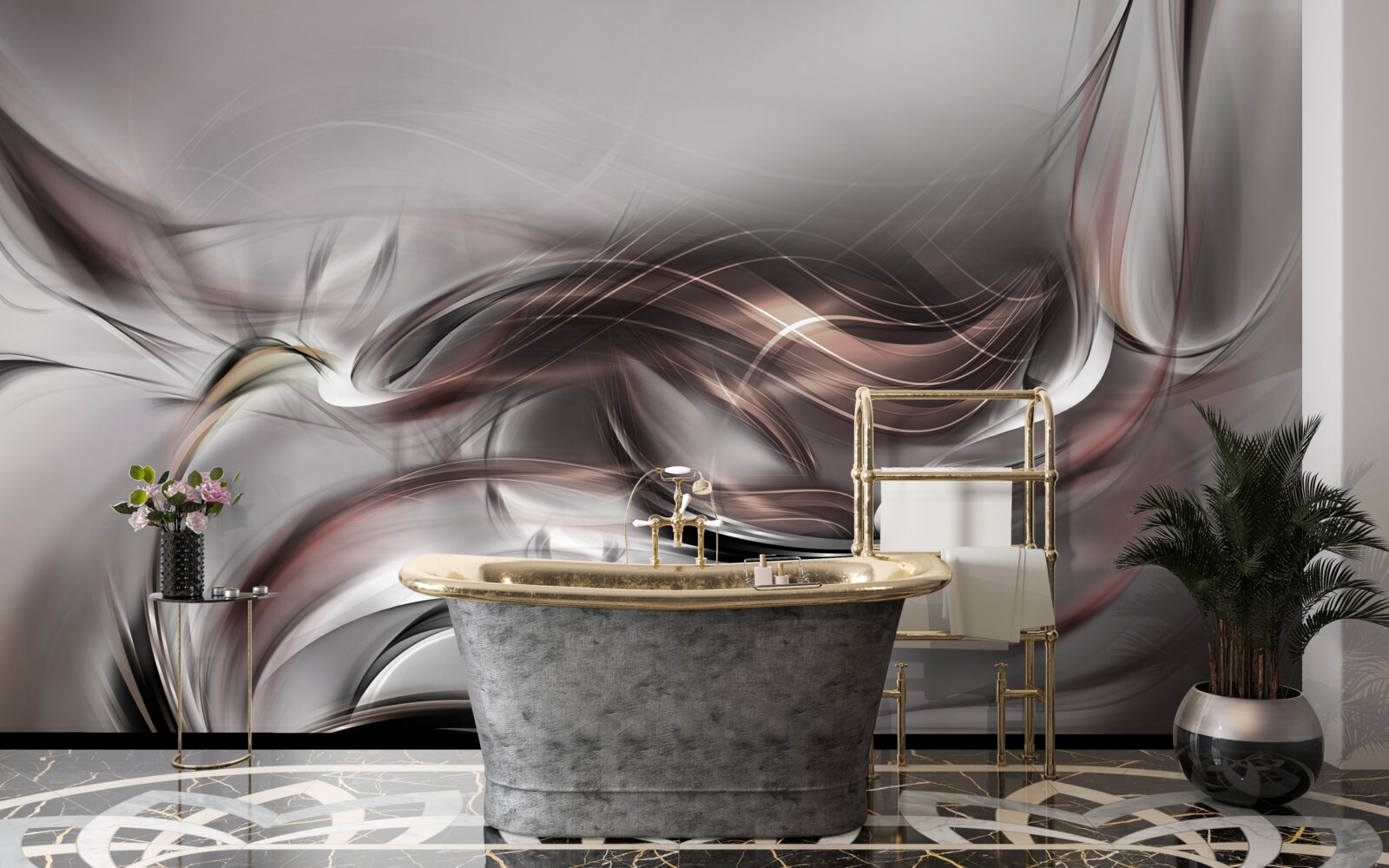 Фотошпалери абстрактний сірий