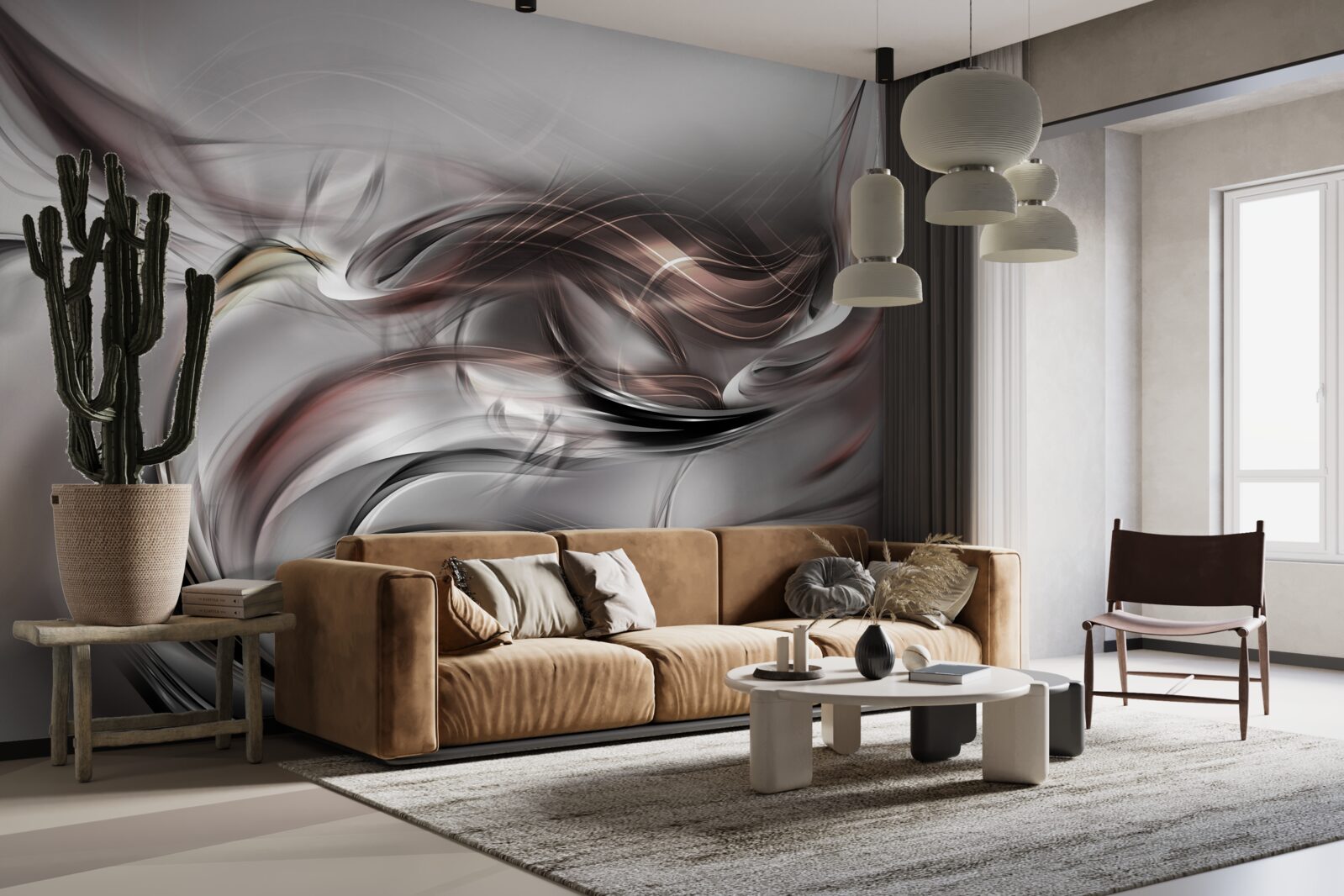 Фотошпалери абстрактний сірий