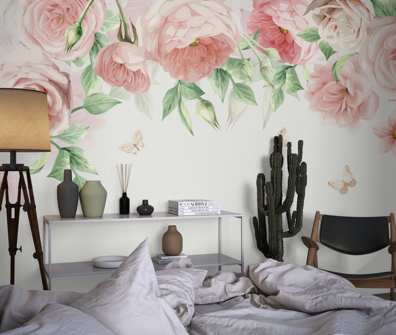 Фотошпалери квіти, намальовані аквареллю