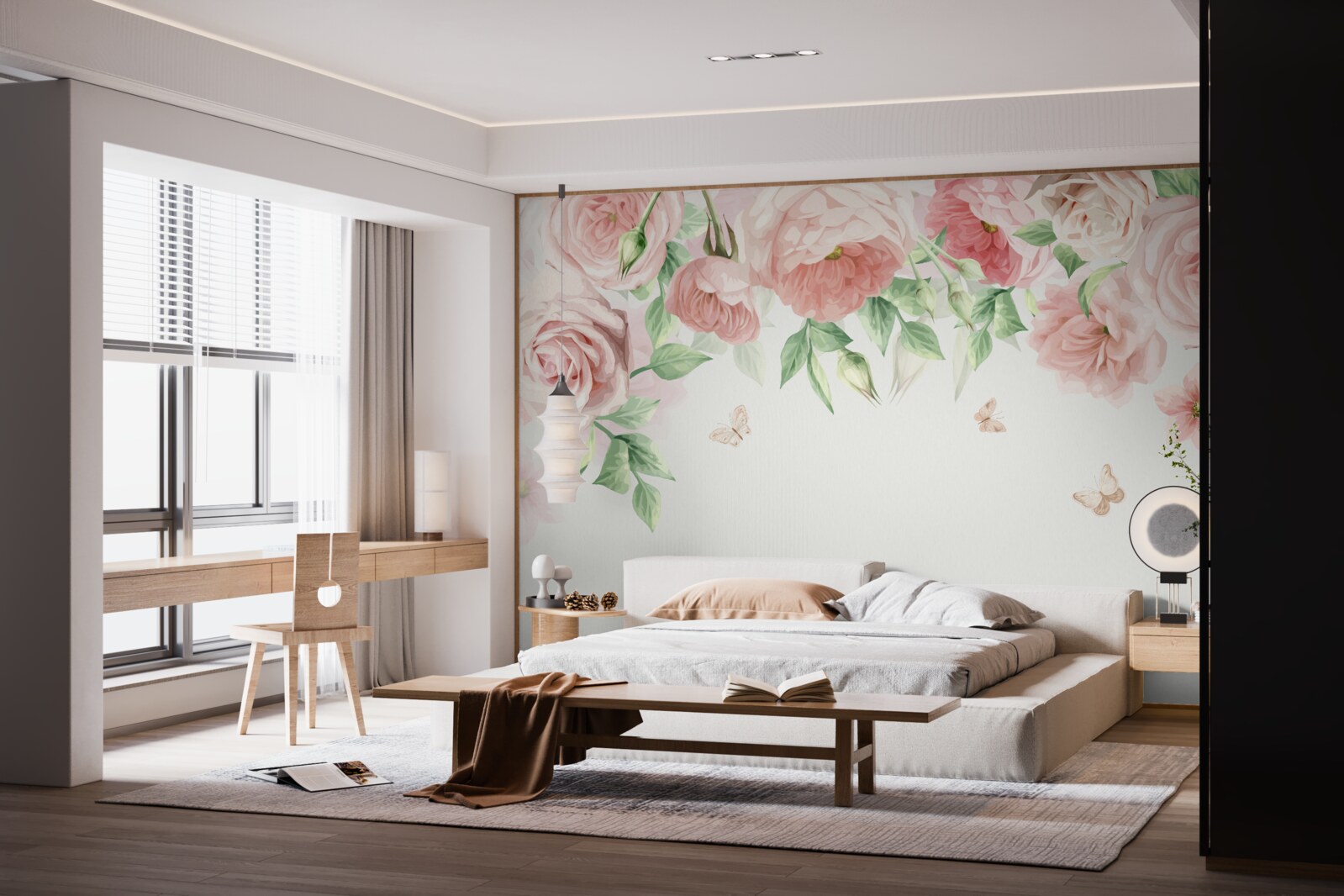 Фотошпалери квіти, намальовані аквареллю