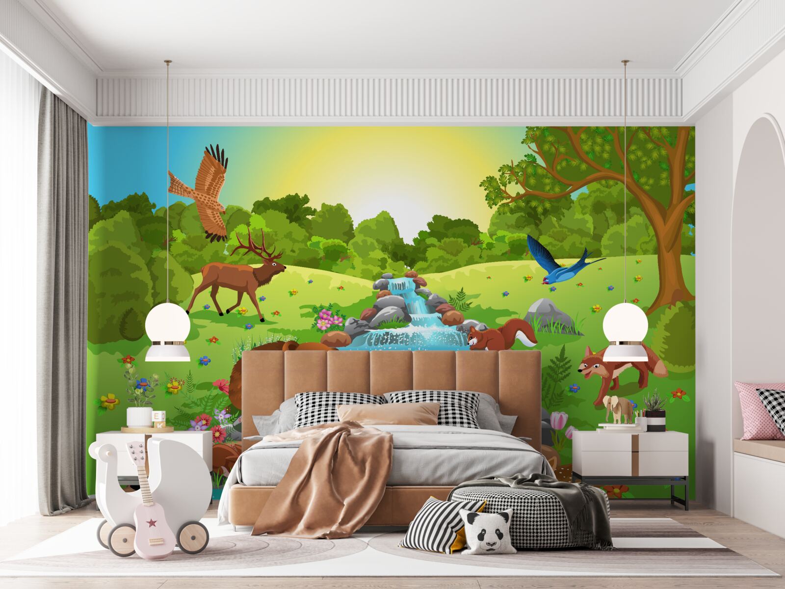 Фотошпалери тварини біля джерела води