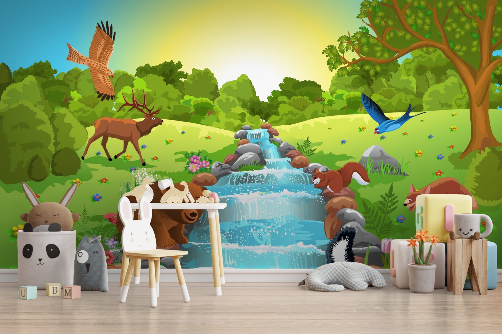 Фотошпалери тварини біля джерела води