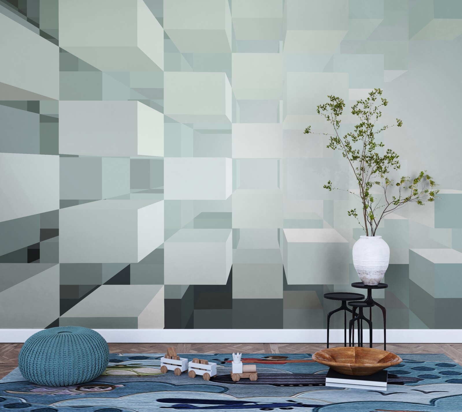 Фотошпалери світлові 3d-об'єкти