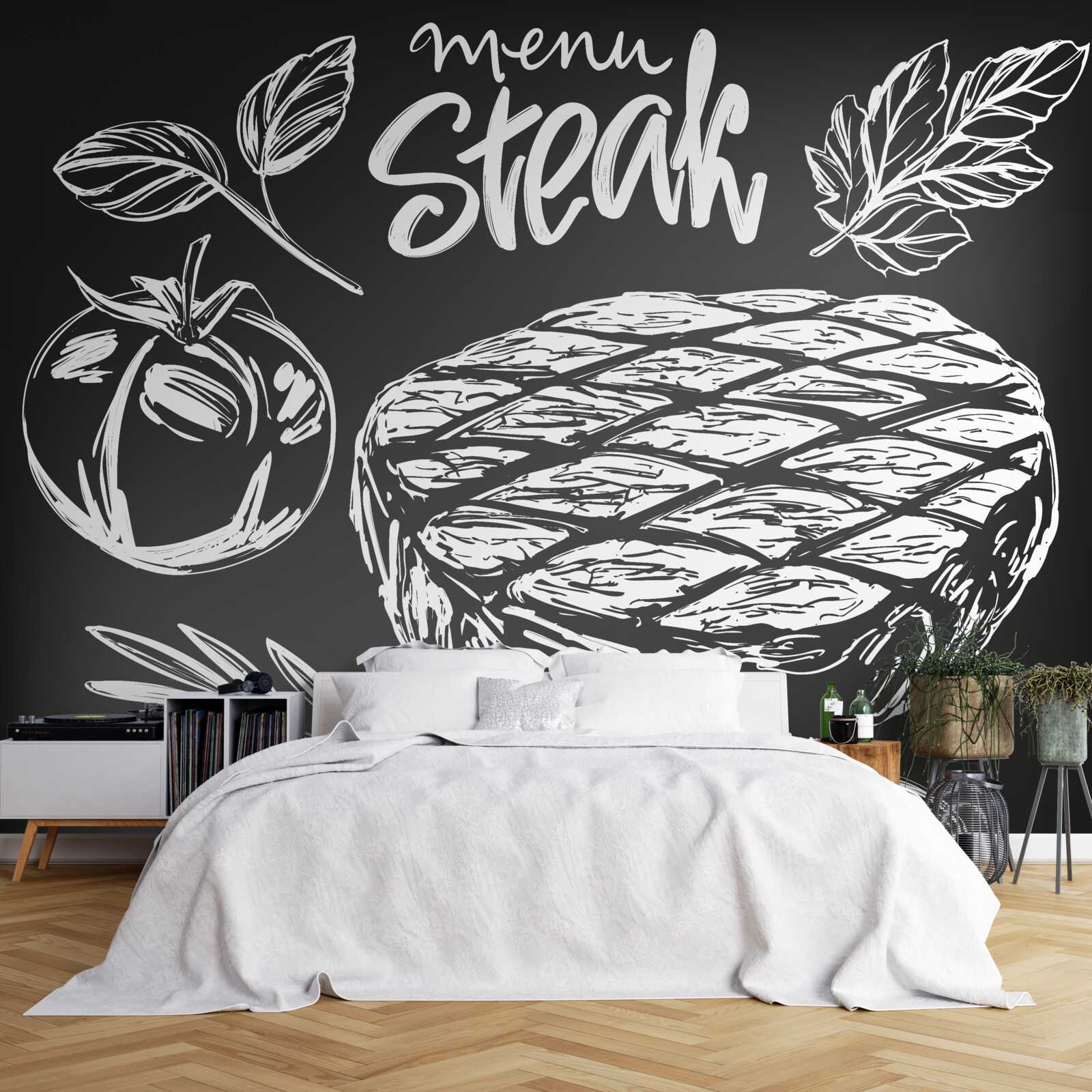 Фотошпалери стейк зі спеціями