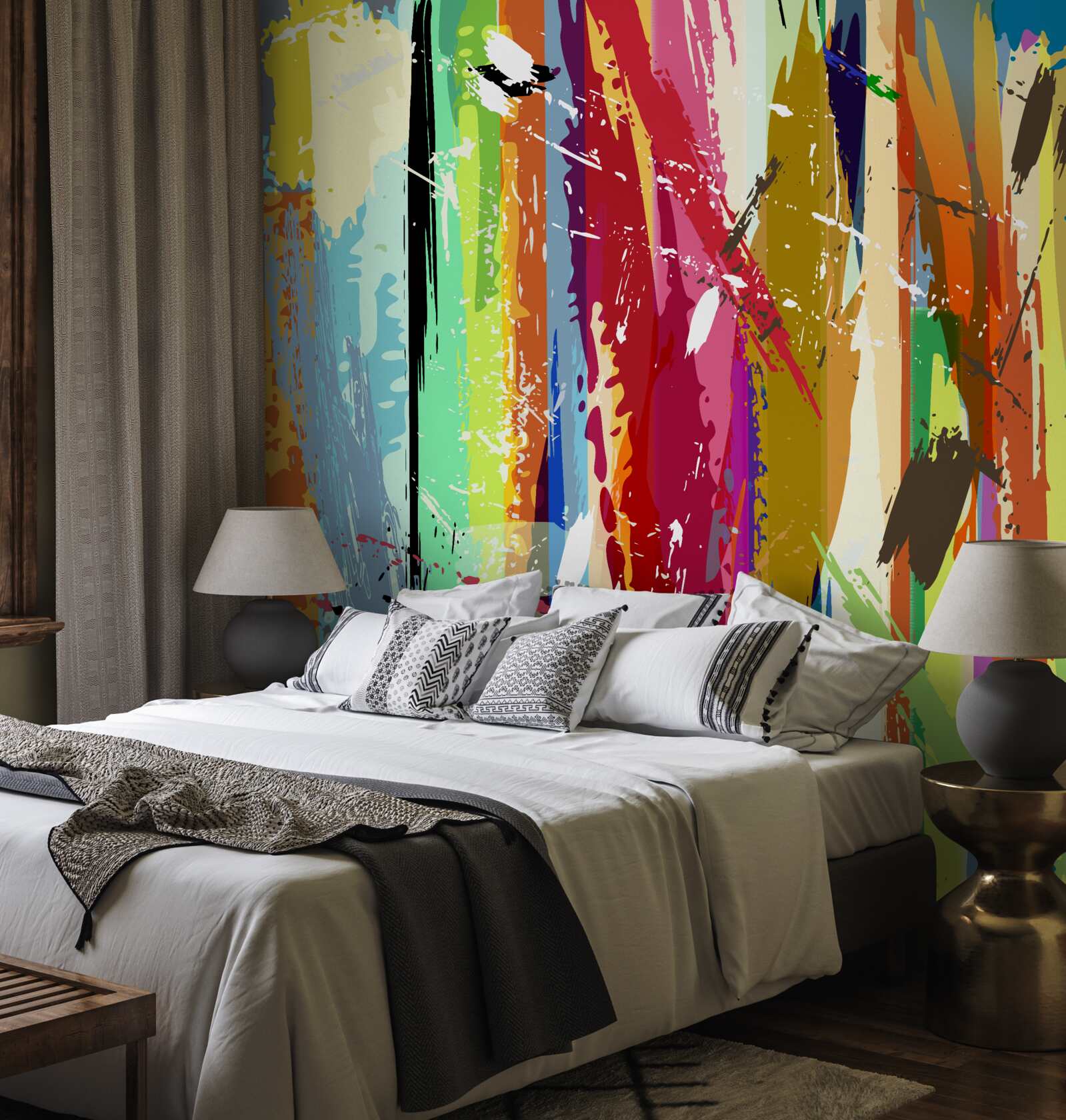 Фотошпалери насичені кольори по вертикалі