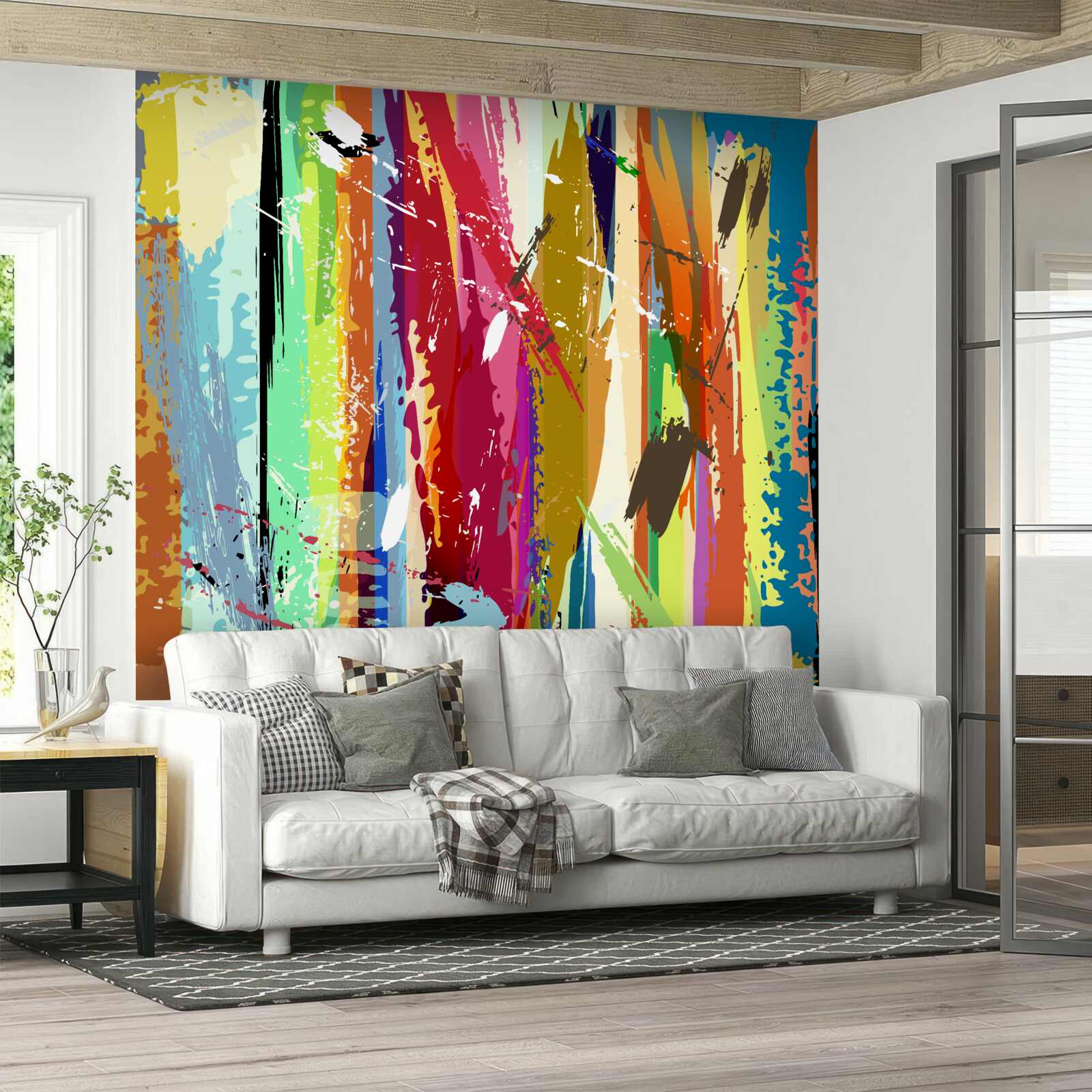 Фотошпалери насичені кольори по вертикалі